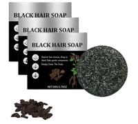 Soap Cover Bar Savon Pour Cheveux Gris,Reverse Grey Hair Bar Shampooing,Hair Darkening Shampoo Bar,Solid Shampoo,Barre De Shampooing Assombrissant Les Cheveux,Barre Inversée Pour Cheveux Gris (3PC)