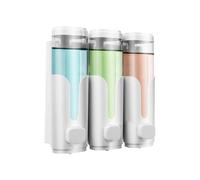 Soap Dispenser Wall Mount, 21x20cm Manual No Drill Container - Cross-Contamination Bathroom Wall Mount Soap Dispenser - for Shampoo Conditioner Body Wash Liquid Home Kitchen Dorm Commercial