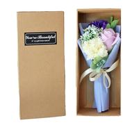 Soap Flower Bouquet - Scented Forever Rosee Carnation, Creativee Gift Box