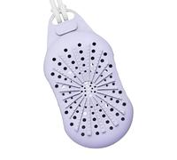 Soap Pouch Shower, Double-Sided Silicone Massage Holder, 7.09x3.54x2.36 Inches Lightweight and Portable Body Brush, Cleaning Tool, Bath and Travel Use, Transparent