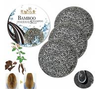 Soap Shampoing Solide Anti Cheveux Blanc Shampoing Solide Shampoing Savon le Naturel pour Black Sésame Nourrit Cheveux Restauration des Cheveux Gris Cheveux Shampoing Solide Cheveux Gras (3PC)