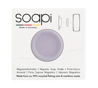 Soapi - Porte-Savon Flottant magnétique Lavande | Porte-Savon à Coller au Mur Durable sans percer