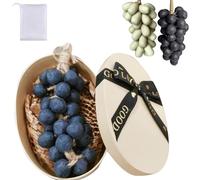 Soaprella Graperie Artisan Soaps, Grape Shaped Soap, Face Body Bath Grapes Bunch Soap for Shower (Purple-40grapes)