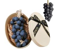 Soaprella Graperie Savons artisanaux, savon au raisin, savons naturels faits à la main pour femmes, bain visage et corps, savon aux grappes de raisin pour la douche, 40 raisins (Purple)