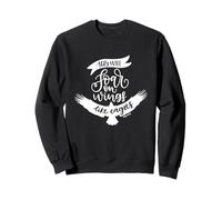 Soar on Wings Like Eagles Citation du Verset de la Bible chrétienne Sweatshirt