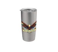 Soar On Wings Like Eagles Foi Chretienne Aigle Gobelet isotherme en acier inoxydable double paroi