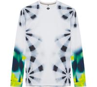 Soar - T-shirt de running respirant à manches longues - LS Printed Tech T White/Green Kaleidoscope - Taille L - Blanc Blanc L