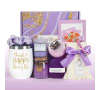 SOARFLY Coffret cadeau femme anniversaire, original cadeau soeur inclus mug isotherme meilleure amie cadeau pour collegue amie soeur fille maman, violet