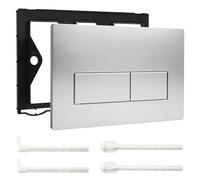 SOARFLY Plaque de commande WC - 2 quantités - Compatible avec Geberit SIGMA01/20/21/30 UP300/320 - Plaque de rechange 115.770.11.5 - Noir (argent mat)