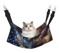 Soaring Eagle Hamac pour chats - Hamac de fenêtre parfait pour chats de grande taille, furets, lapins et petits animaux, noir