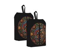 Soaring Sac à chaussures de voyage résistant à l'eau avec poignée pour valise, baskets, bottes, gym, 2 pièces., One Size, Classique