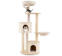 SOARS Arbre à chat de 152 cm avec 2 grottes, hamac, colonne en sisal, plateformes, balles suspendues, griffoirs à plusieurs étages, arbre d'escalade pour chat, arbre à chat d'activités