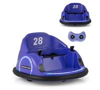 SOARS Auto Tamponneuse Enfant 6V, Voiture Enfant Électrique Rotatif à 360°, avec Télécommande 2,4G, 2 Modes de Contrôle, Klaxon & Musique, Charge 25 KG, pour Garçons & Filles 18 Mois+ (Violet)