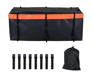 SOARS Coffre de Toit, Coffre Attelage de Remorque, Coffre Arrière Voiture en PVC Étanche avec 6/8/8 Sangles Renforcées, Sac pour Véhicules, SUV, Camion, Voyage Camping (455L| 146 x 61 x 51 cm)