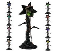 SOARS Decoration Halloween, Plante Carnivore Terrifiante Halloween 190 CM | Décoration Halloween Animée, LED, Tête Pivotante, Mâchoire Ouvrante, Sons Effrayants, Activé par Voix, Intérieur Extérieur