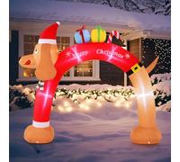 SOARS Decoration Noel, Arche Noel Gonflable 242 CM Chien Saucisse, 5 LED