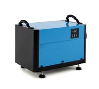 SOARS Deshumidificateur d Air 73,5L/Jour, 403 m³/H, Déshumidificateur Electrique Professionnel, 3 Modes, Tuyau d'Évacuation, Filtre Amovible, pour Cave, Entrepôt, Sous-Sol (58 X 38 X 36 CM,Bleu)