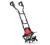 SOARS Motobineuse Electrique Pliable 1200W, Largeur de Travail 32 cm, Profondeur de Travail 22 cm, 4 Fraises, Motoculteur avec Interrupteur de Sécurité (Rouge, 36 x 24 x 138 cm)