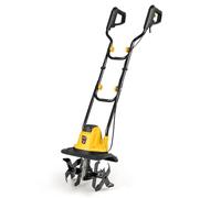 SOARS Motobineuse Electrique Pliable 750W, Largeur de Travail 32 cm, Profondeur de Travail 22 cm, 4 Fraises, Motoculteur avec Interrupteur de Sécurité (Jaune, 32 x 24 x 138 cm)