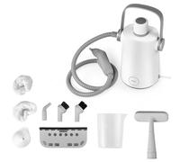 SOARS Nettoyeur Vapeur 1000 W, Pression 3 Bar, Température 95 ℃, Temps de Chauffe 2,5 Min, Réservoir d’Eau 300ML, avec 10 Accessoires, Nettoyeur Vapeur à Main pour Canapé, Sol, Cuisine (Gris+Blanc)