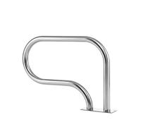 SOARS Rampe Piscine, Main Courante Piscine en Acier Inox (83 X 57 CM,1) | Charge 250 KG, avec Plaque de Base, Design Incurvé, Accessoires Incluses, Intérieur Extérieur pour Spa, Bain