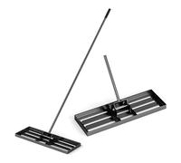 SOARS Râteau de nivellement de pelouse avec poignée ergonomique de 170 cm, râteau à gazon en métal de qualité supérieure, idéal pour l'entretien de la pelouse (75 cm x 25 cm)