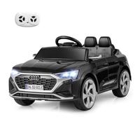 SOARS Voiture Électrique Enfant Audi SQ8 12V avec Télécommande à 2,4 GHz, Véhicule Electrique avec Phares LED, Musiqu et Double Moteur, 3 Vitesses 3-5 km/h, Charge 30 kg, 3+ Ans (Noir)