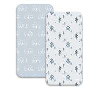Soarwg Kids Lot de 2 draps de Berceau pour garçon et Fille Oeko - Tex 100, s'adaptent à Toutes Les Formes de Matelas de Berceau, Draps pour Lits bébé, Housse pour Un lit bébé Polaires
