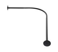 SoarYoolin Tringle Rideau Douche, 70-95CM X 105-165CM Taille Réglable | Conception En Forme De L Aide à Exploiter Les Coins Permet Une Installation avec Ou Sans Perçage Fixation Murale