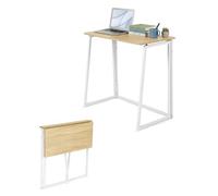 Soayone Petit Bureau Pliant InformatiqueTable de Travail Pliable IntérieurMeuble Console pour Chambre SalonTable Bureau PlianteÉtabli Pliant pour Petit Espace et Bureau Ordinateur