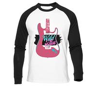 Sob Rock Wild Blue by John Mayer T-Shirt De Baseball Blanc Unisexe À Manches Longues Noir