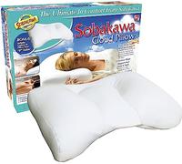 Sobakawa Cloud Pillow Oreiller en microbilles avec garnissage en microbilles - Oreiller profilé pour le cou et la tête - Oreiller de soutien pour un sommeil plus profond - Oreiller en microbilles pour dormir - Blanc
