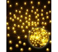 SOBEAU 100 pièces LED Ballons Lumineux, Rond Lampes Lumineuses Clignotant Fête,Convient pour Anniversaire,Mariage,Halloween,Noël Décoration (blanc chaud) (100PCS blanc chaud)