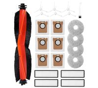 SOBEAU Accessoires pour Dreame L10s Ultra/ L10 Ultra/Xiaomi X20+ Aspirateur, 1 Brosse Principale,6 Brosses Latérales, 4 Filtres HEPA, 6 Chiffon,4 Sacs à Poussière, Pièces de Rechange pour Dreame