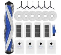 SOBEAU Accessoires pour ECOVACS DEEBOT X5 Omni /X5 Pro, 1 Brosse Principale, 4 Filtres HEPA, 6 Brosses Latérales, 6 Chiffon, 4 Sacs à Poussière, Pièces de Rechange pour DEEBOT X5 Omni Aspirateur