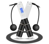 SOBEAU Corde à Sauter Sport, Corde a Sauter avec Compteur, Corde a Sauter sans fil, Jump Rope Réglable, LCD écran montrant, Poignées Antidérapantes pour pour Fitness Adulte,Enfant