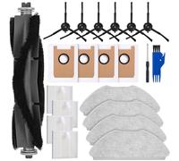 SOBEAU Kit d'accessoires pour AIRROBO T20 Aspirateur, 1 Brosses Principales, 4 Filtres HEPA, 4 Chiffons de vadrouille, 6 Brosses Latérales, 4 Sacs à Poussière, Pièces de rechange pour AIRROBO T20