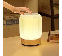 SOBEAU Lampe de Chevet Tactile,Lampe de Table Rechargeable Sans Fil et à Intensité Variable,LED Veilleuse Adulte avec 256 Couleurs RVB Changeantes & 4 Modes, Veilleuse Bébé pour La Chambre