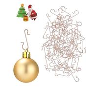SOBEAU Lot de 120 Crochets de Sapin de Noël,Ornement Décoratif pour Boule de Noël Suspension,crochets en forme de S pour boules de Noël pour Couronne, Décoration de Vigne, Loisirs Créatifs