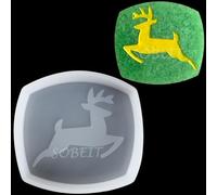 SOBEIT Moule carré en forme de voiture de cow-boy, moule en silicone pour la fabrication de fraîcheurs, de perles, de résine, de savon, bougies, pendentifs, cire fondue, pâtisserie, loisirs créatifs