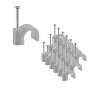 Sobem Scame - Attaches pontet à clouer Ø 3-4mm (boite de 100) cavalier gris pour fixation de gaines, tubes et cables FASTY