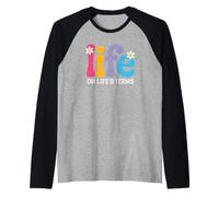 Sober AF Life on Life's Terms T-Shirt Humoristique NA AA Gifts Manche Raglan