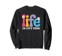 Sober AF Life on Life's Terms T-Shirt Humoristique NA AA Gifts Sweatshirt