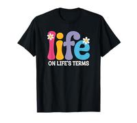Sober AF Life on Life's Terms T-Shirt Humoristique NA AA Gifts T-Shirt