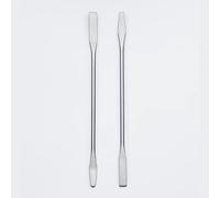 sober® Lot de 2 spatules cosmétiques - Spatules double face de qualité supérieure en acier inoxydable japonais - Pour extraire de crème dans des pots ou des bouteilles - Longueur : 15 cm.