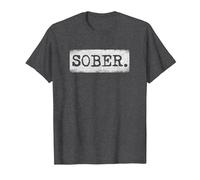 Sober Sober Sobriety Récupération de sobriété T-Shirt, Homme, Chiné Foncé, L