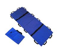Sobeta Civière Portable étanche Souple 12 poignées de Sauvetage d'urgence Pliable pour hôpital, lieux de Sport, Ambulance, civière médicale Fournitures de Soins pour handicapés avec Sac à Main, Bleu