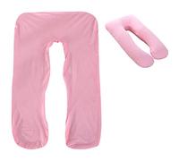 Sobeta Housse de Coussin de Grossesse en Forme de U Confortable et multifonctionnelle, taie d'oreiller Amovible idéale pour Le Sommeil d'une Future Maman 140 x 80 cm