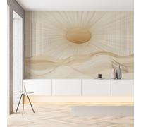 Sobhdga Boho Soleil Minimaliste Papier Peint Adhesif Mural, Ligne Simple Art Abstrait Papier Adhesif pour Meuble, Revêtement Mural Décoratif Impermeable, Pour Cuisine Salle de Bains, 430x300