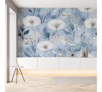Sobhdga Pissenlit Plantes Sauvages Naturel Papier Peint Adhesif Mural, Floral Botanique Papier Adhesif pour Meuble, Revêtement Mural Décoratif Impermeable, Pour Cuisine Salle de Bains, 100x100